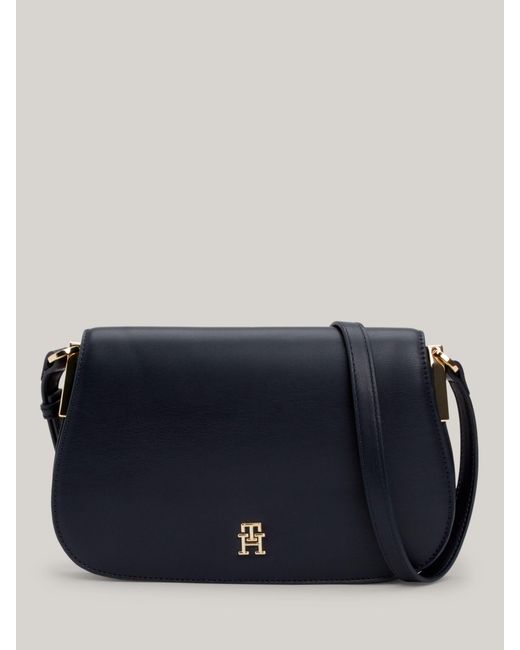 Tommy Hilfiger Blue Spring Chic Flapover Crossbody Bag