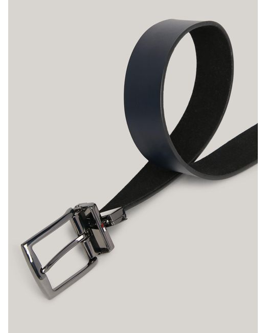 Tommy Hilfiger Black Denton 3.5 Reversible Leather Belt