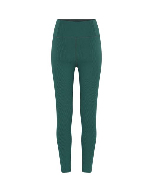 GIRLFRIEND COLLECTIVE Green High Rise Compression Ribbed 7/8 Leggings