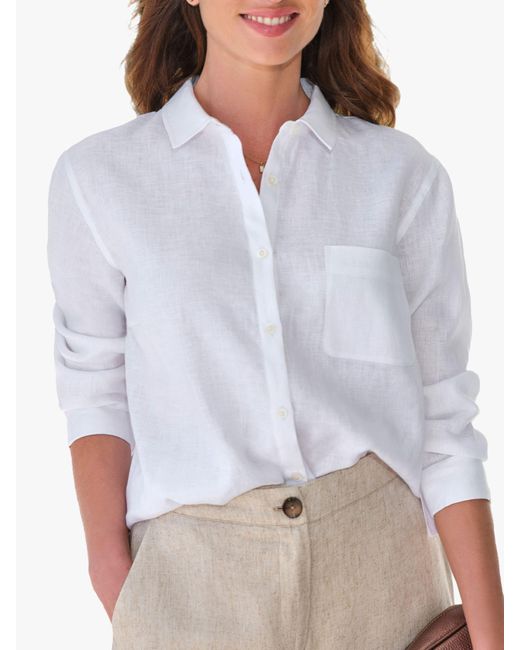 Pure Collection White New Linen Shirt