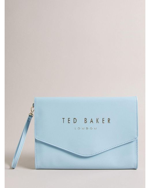 Ted Baker Blue Crinkie Crinkle Icon Pouch