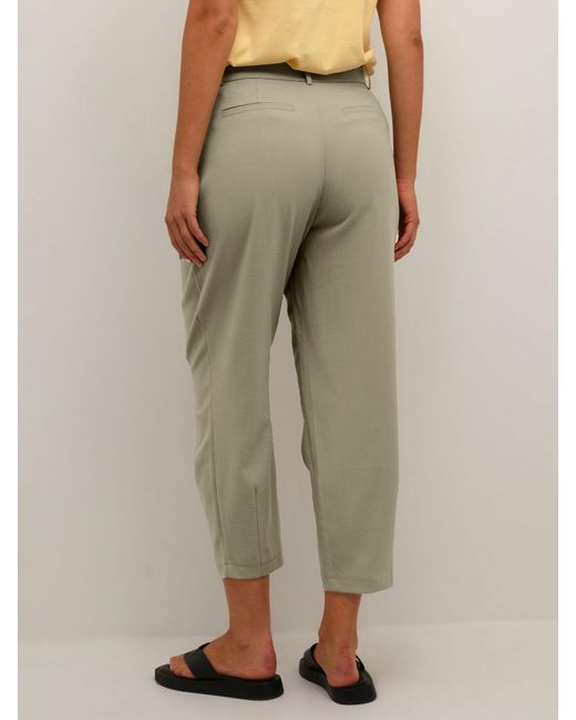 Kaffe Natural Merle Cropped Suit Trousers