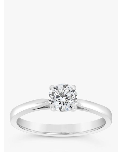 Milton & Humble Jewellery Second Hand 18ct White Gold Solitaire Diamond Ring