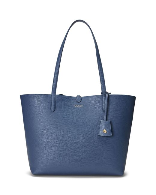 Ralph Lauren Blue Lauren Indigo Blooms Reversible Tote Bag