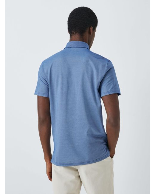 Ralph Lauren Blue Tailored Fit Performance Mesh Polo Shirt for men