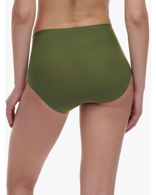 Chantelle Green Soft Stretch High Waisted Knickers