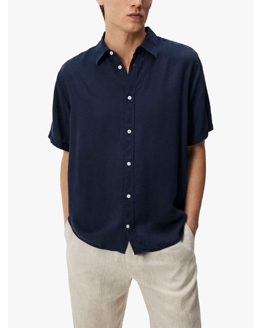 J.Lindeberg Blue Regular Light Shirt for men