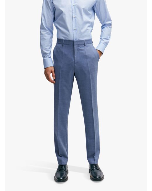 Boss Blue Boss Leon Wool Blend Suit Trousers for men