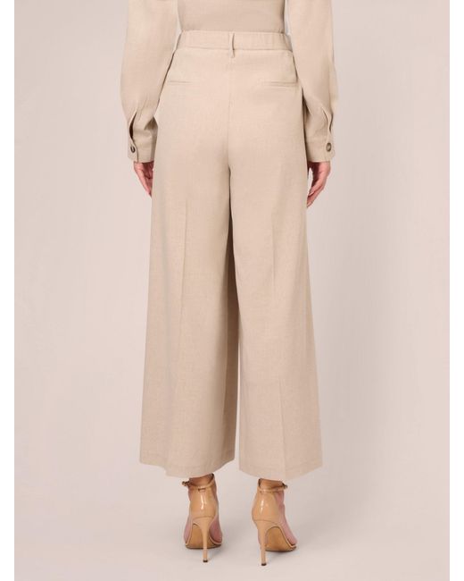 Adrianna Papell Natural Wide Leg Utility Trousers