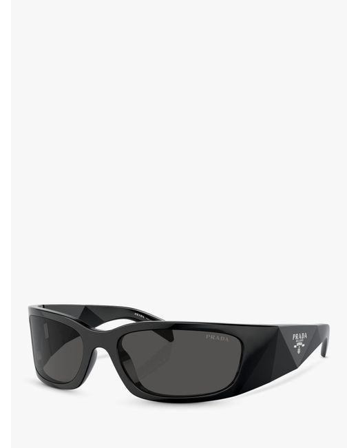 Prada Gray Pr A14s Wrap Sunglasses