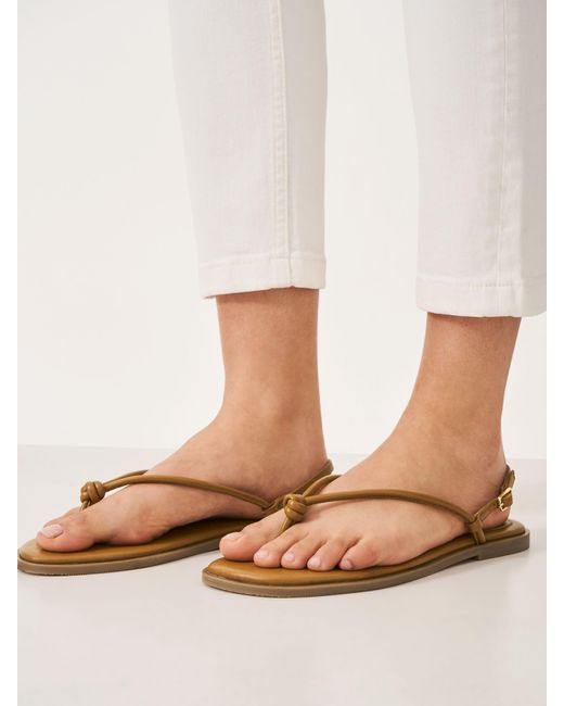 Crew Natural Knot Leather Sandals