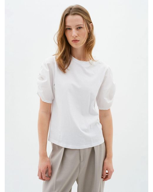 Inwear White Payana Organic Cotton Short Sleeve T-shirt