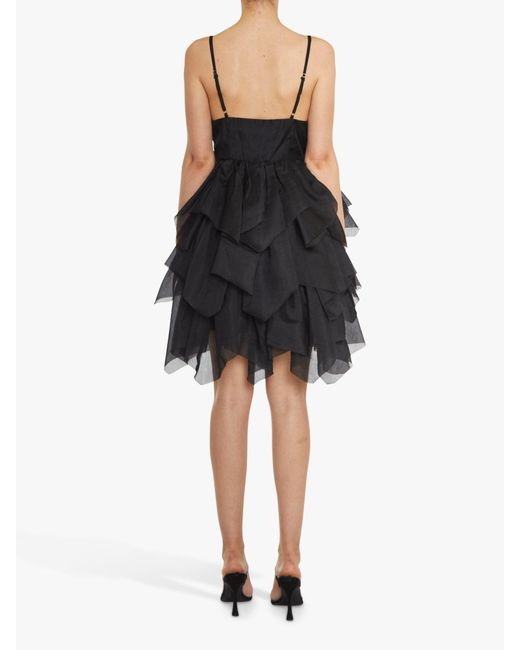 True Decadence Black Sophie Hanky Hem Mini Dress