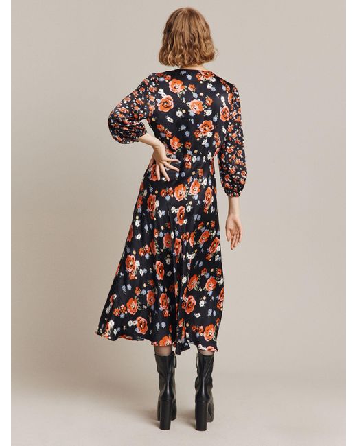 Ghost Belinda Floral Print Dress in Natural Lyst UK