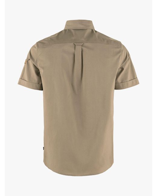 Fjallraven Natural Ovik Air Stretch Short Sleeve Shirt for men
