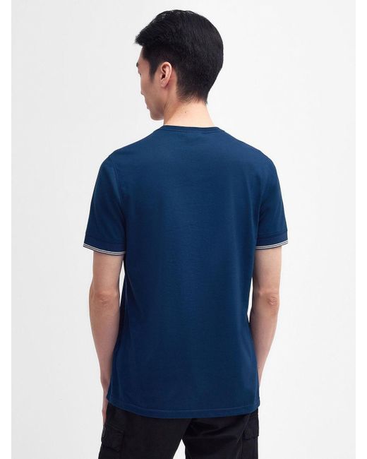 Barbour Blue International Philip Tipped T-shirt for men