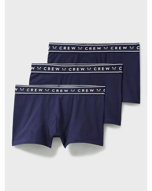 Crew Blue Jersey Boxers for men