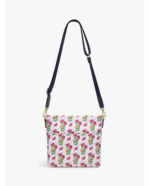 Radley White Carousel Floral Crossbody Bag