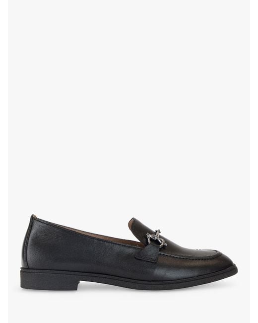 Gabor Black Beaumont Leather Loafers