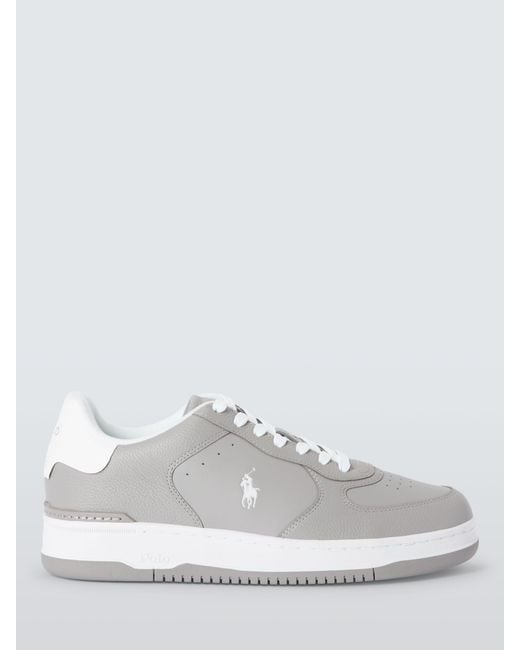 Ralph Lauren White Masters Court Leather Trainers for men