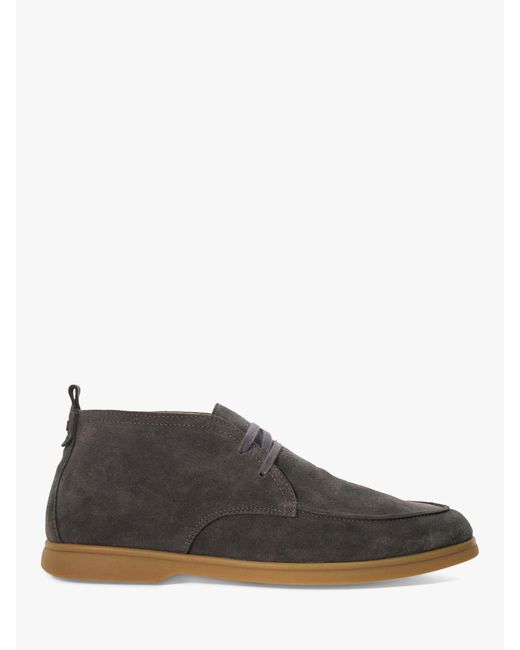 Dune Gray Camly Lace Up Chukka Boots for men