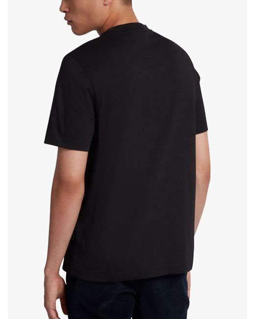 Farah Black Danny Regular Fit Organic Cotton T-shirt for men
