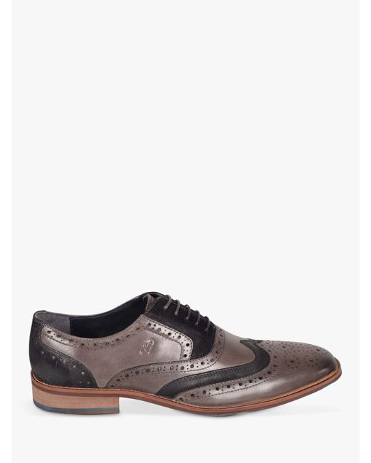 Silver Street London Brown Amen Collection Galway Leather Brogues for men
