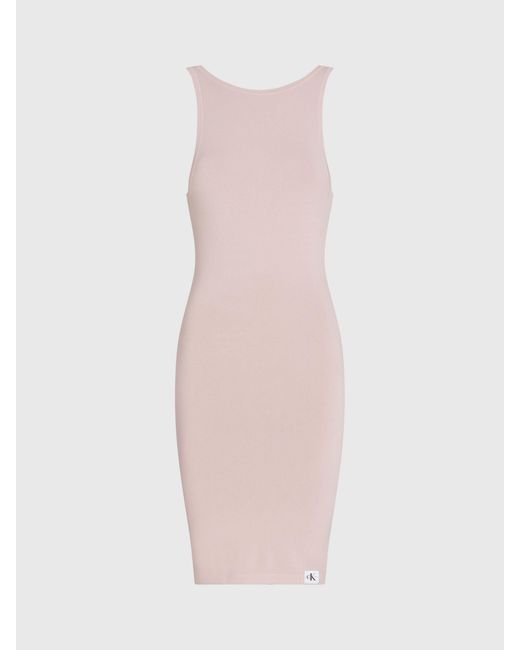 Calvin Klein Pink Archive Knitted Mini Dress