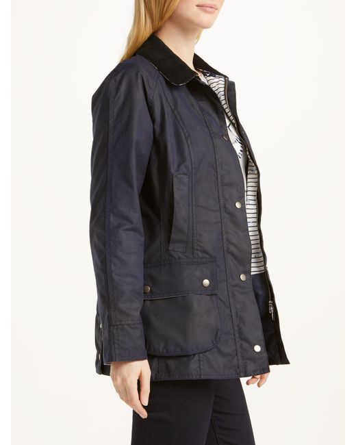 Barbour Blue Whitby Waxed Jacket