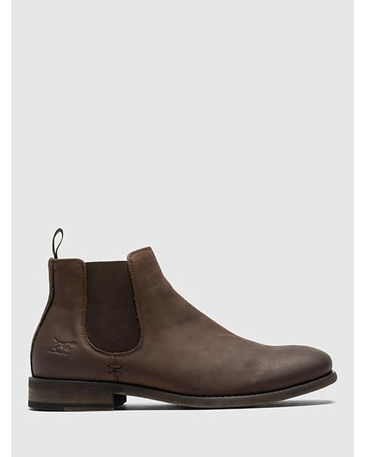 Rodd & Gunn Brown Ealing Leather Chelsea Boots for men