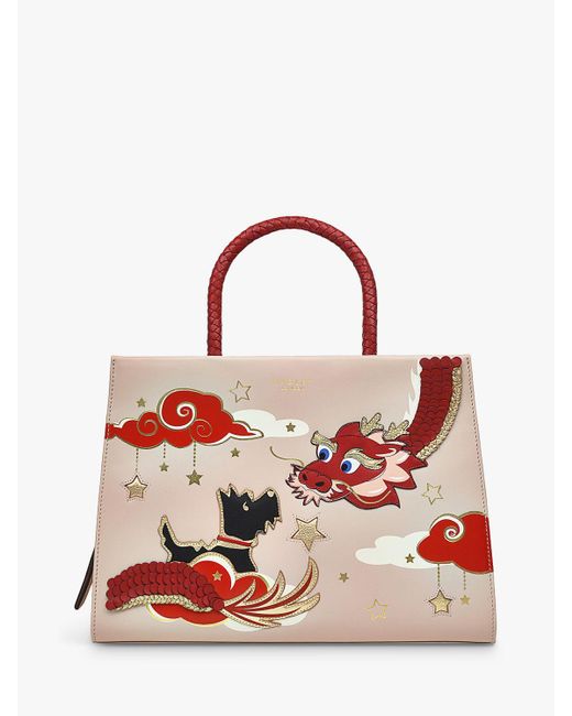Radley Red Lunar New Year Medium Zip Top Grab Bag