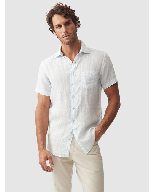 Rodd & Gunn White Palm Beach Linen Shirt for men