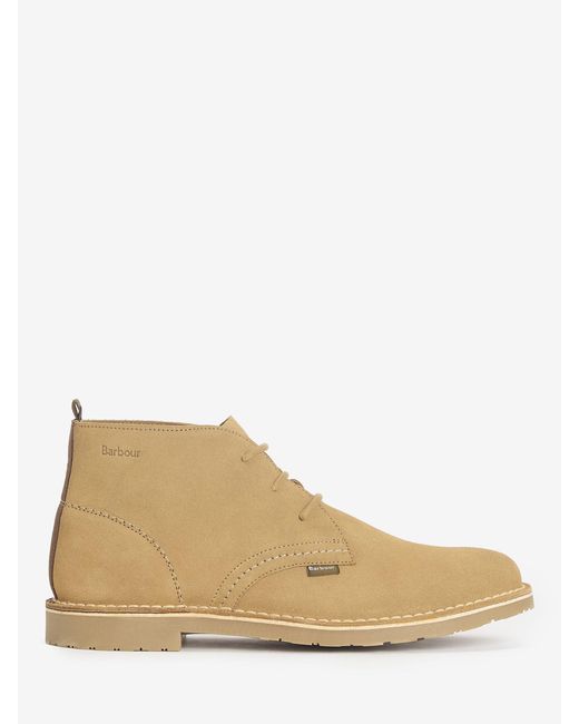 Barbour Natural Siton Suede Desert Boots for men