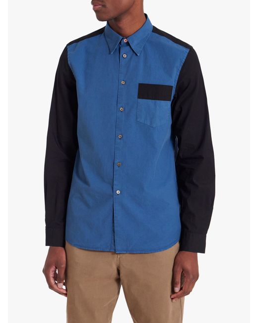 Paul Smith Blue Long Sleeve Regular Shirt for men