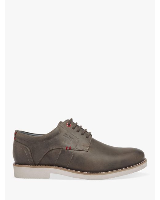 Pod Brown Hampton Leather Lace Up Shoes for men