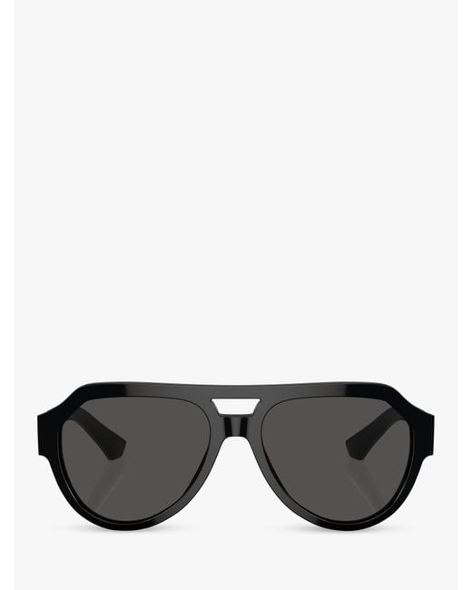Dolce & Gabbana Gray Dg4466 Aviator Sunglasses for men
