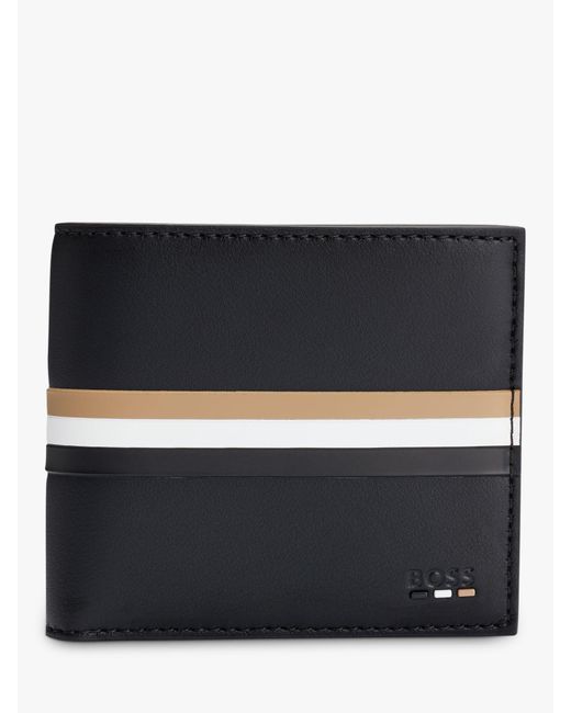 Boss Black Boss Faux Leather Signature Stripe Wallet for men