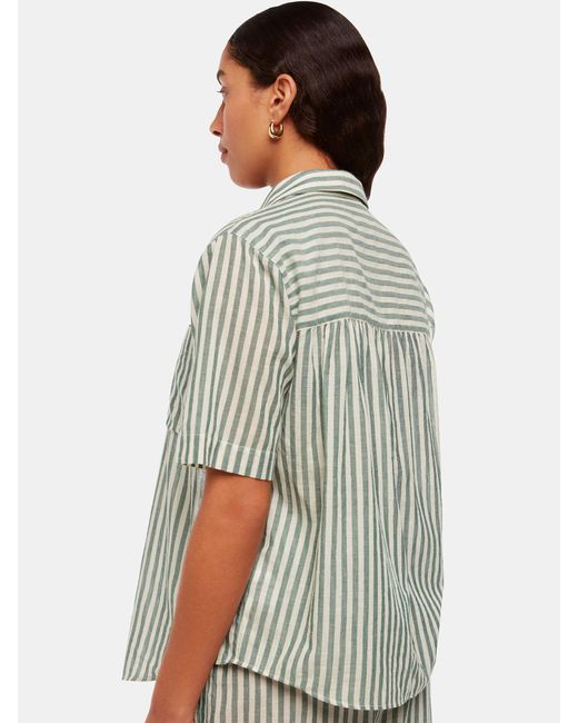 Whistles Multicolor Striped Cotton Beach Shirt