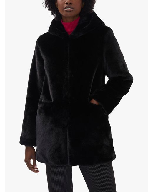 James Lakeland Black Faux Fur Coat