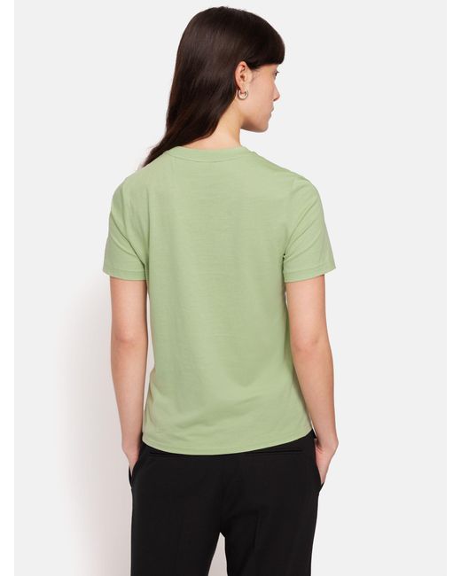 Jigsaw Green Supima Cotton Crew Neck T-shirt