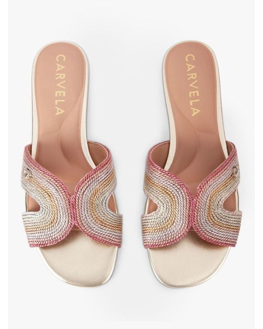 Carvela Kurt Geiger Pink Gala Mule Sandals