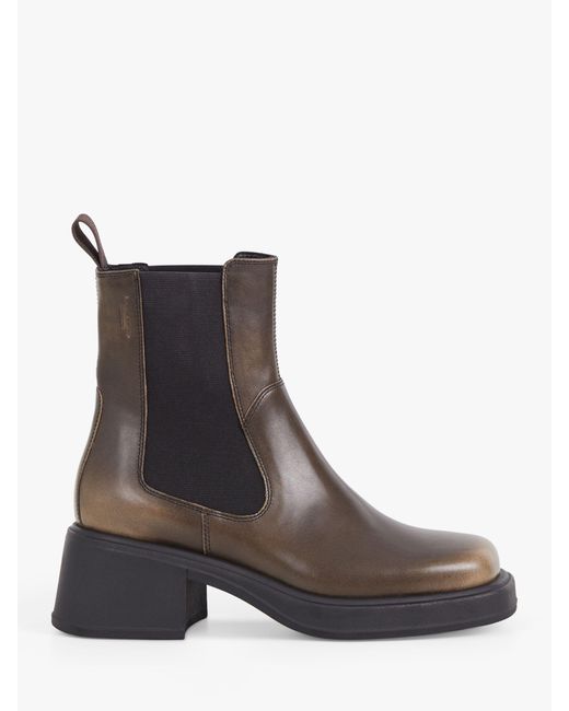 Vagabond Brown Dorah Leather Chelsea Boots