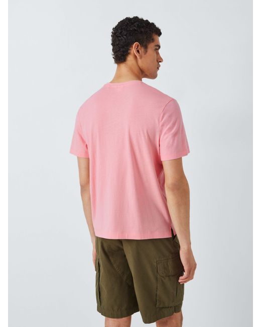 John Lewis Pink Jersey Slub T-shirt for men