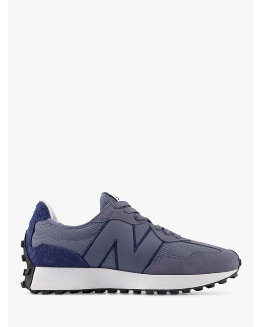 New Balance Blue 327 Classic Suede Mesh Trainers for men