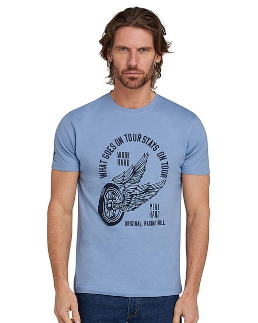 Raging Bull Blue On Tour T-shirt for men