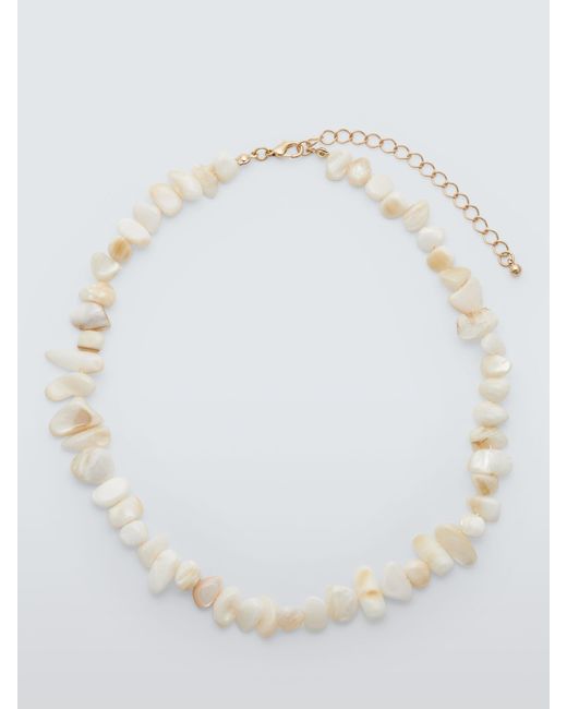 John Lewis White Shell Chip Necklace