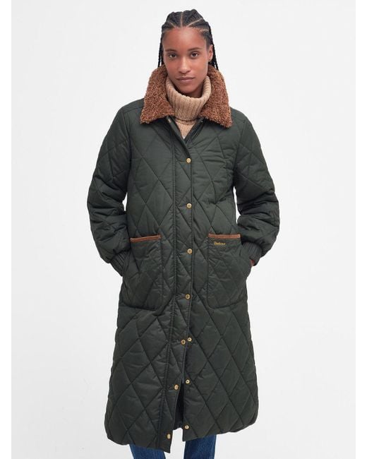 Barbour Gray Tomorrow's Archive Dalmeny Quilted Coat