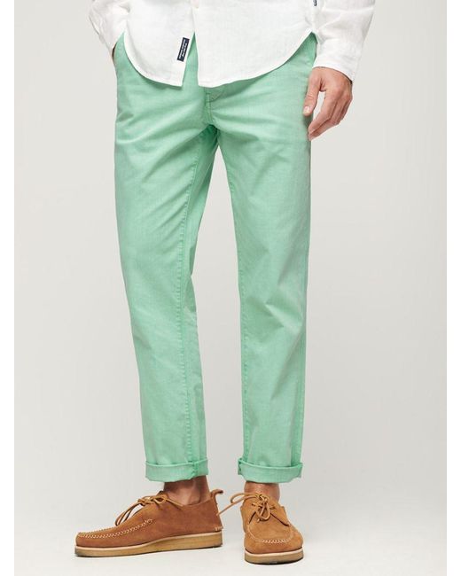 Superdry Green International Chino Trousers for men