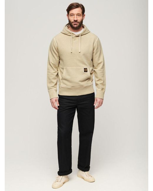 Superdry Natural Contrast Stitch Relaxed Overhead Hoodie for men