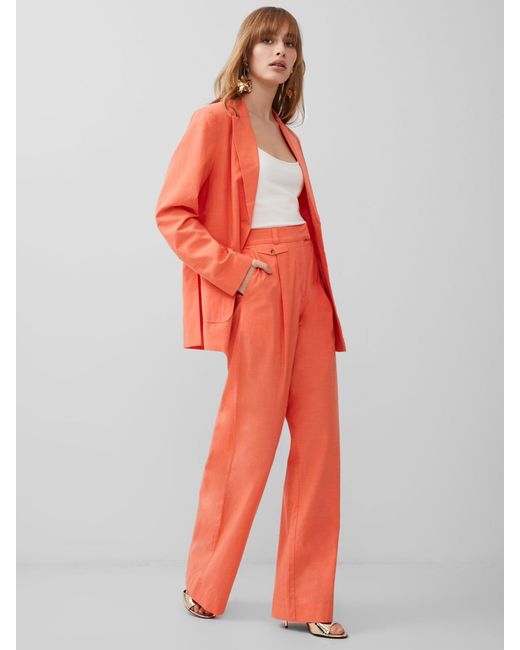 French Connection Red Alania City Trousers